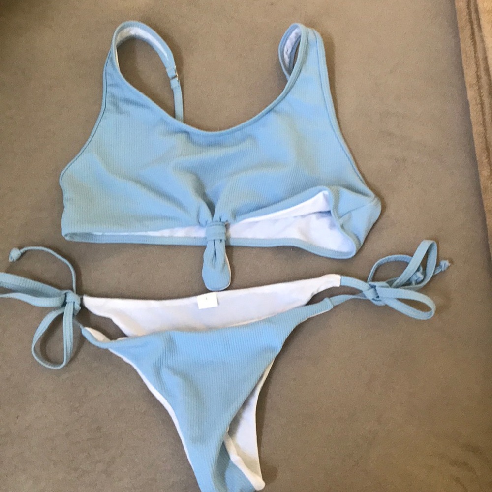 New w/out Tags Baby Blue Bikini